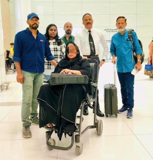 ബഹ്റൈനിൽ ചികിത്സയിലായിരുന്ന മലയാളി സ്ത്രീ നാട്ടിലേക്ക് മടങ്ങി