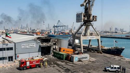 കുവൈറ്റിലെ ഷുവൈഖ് തുറമുഖത്തിന് നേരെ ഡ്രോൺ ആക്രമണം; ആളപായമില്ല