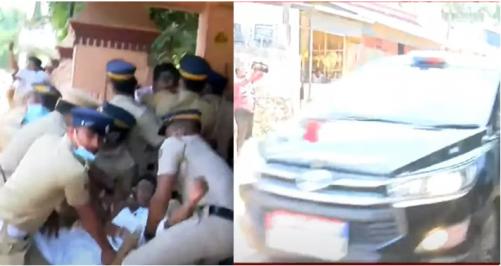 മുഖ്യമന്ത്രി പിണറായി വിജയന്റെ വാഹനത്തിനു നേരെ തിരുവനന്തപുരത്ത് ചീമുട്ടയേറ് മുഖ്യമന്ത്രി പിണറായി വിജയന്റെ വാഹനത്തിനു നേരെ തിരുവനന്തപുരത്ത് ചീമുട്ടയേറ്