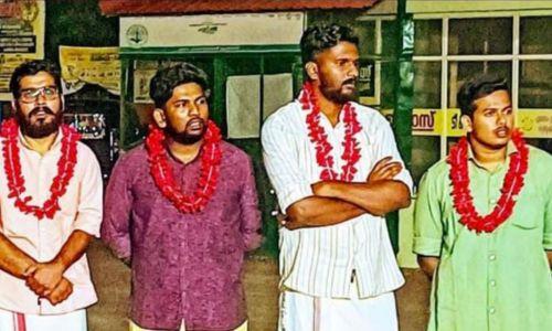 കണ്ണൂർ പഴയങ്ങാടിയിൽ യൂത്ത് കോൺഗ്രസ് പ്രവർത്തകരെ ക്രൂരമായി മർദ്ദിച്ച പ്രതികൾക്ക് സ്വീകരണവുമായി സിപിഐഎം കണ്ണൂർ പഴയങ്ങാടിയിൽ യൂത്ത് കോൺഗ്രസ് പ്രവർത്തകരെ ക്രൂരമായി മർദ്ദിച്ച പ്രതികൾക്ക് സ്വീകരണവുമായി സിപിഐഎം