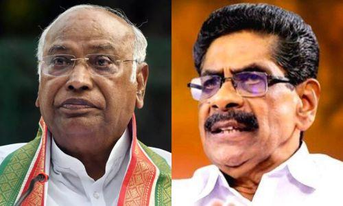 പാർട്ടിയെ ഒന്നിച്ച് കൊണ്ടുപോകാനാവുന്ന നേതാവ് വേണം; ഖർഗെയ്ക്ക് കത്ത് നൽകി മുല്ലപ്പള്ളി പാർട്ടിയെ ഒന്നിച്ച് കൊണ്ടുപോകാനാവുന്ന നേതാവ് വേണം; ഖർഗെയ്ക്ക് കത്ത് നൽകി മുല്ലപ്പള്ളി