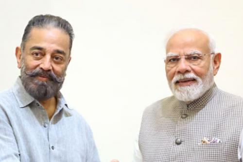 തമിഴ് ഭാഷയുടെയും നാഗരികതയുടെയും മഹത്വം പ്രദര്‍ശിപ്പിക്കാന്‍ പിന്തുണ നല്‍കണമെന്ന് മോദിയോട് കമൽഹാസൻ