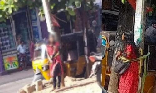 യുവതിയെ വൈദ്യുതി പോസ്റ്റിൽ കെട്ടിയിട്ട് മർദ്ദിച്ച സംഭവത്തിൽ മൂന്ന് ഓട്ടോ ഡ്രൈവർമാർ അറസ്റ്റിൽ യുവതിയെ വൈദ്യുതി പോസ്റ്റിൽ കെട്ടിയിട്ട് മർദ്ദിച്ച സംഭവത്തിൽ മൂന്ന് ഓട്ടോ ഡ്രൈവർമാർ അറസ്റ്റിൽ