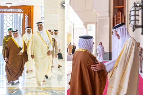 ബഹ്‌റൈൻ കിരീടാവകാശി ഖത്തർ സന്ദർശിച്ചു; അമീർ ഷെയ്ഖ് തമീം ബിൻ ഹമദ് അൽതാനിയുമായി കൂടിക്കാഴ്ച നടത്തി
