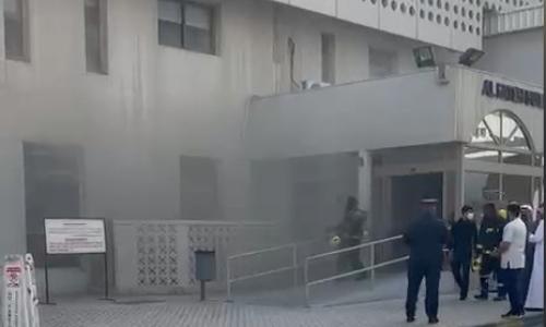 സൽമാനിയ മെഡിക്കൽ കോംപ്ലക്സിലെ അൽ-ഫത്തേഹ് ബിൽഡിംഗിൽ തീപിടുത്തം; ആർക്കും പരിക്കില്ല