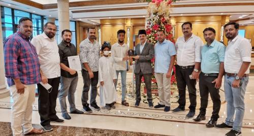 മുഹമ്മദ്‌ നബീലിനെ ബഹ്‌റൈൻ കെ.എം.സി.സി പാലക്കാട്‌ ജില്ല കമ്മിറ്റി ആദരിച്ചു