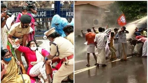 സെക്രട്ടേറിയറ്റിലെ തീപിടിത്തം: തലസ്ഥാനത്ത് ഇന്നും വ്യാപക പ്രതിഷേധം      
