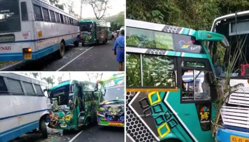 ശബരിമല തീർത്ഥാടകരുടെ വാഹനവും കെഎസ്ആർടിസിയും കൂട്ടിയിടിച്ചു; 11 പേർക്ക് പരിക്ക്