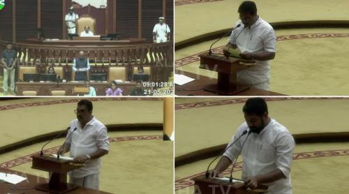 പതിനാറാം കേരള നിയമസഭയുടെ സത്യപ്രതിജ്ഞ തുടങ്ങി; സി.പി.എം വിട്ടെത്തിയവർക്ക് ഹൃദ്യമായ വരവേൽപ്പ്