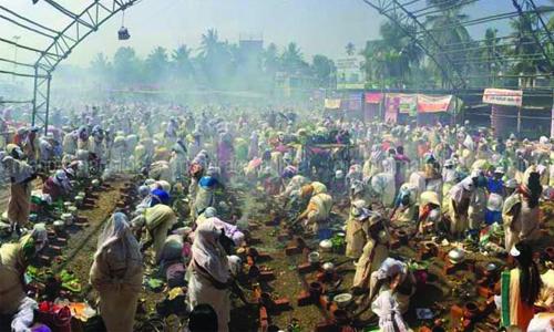 ആറ്റുകാൽ പൊങ്കാല സമർപ്പണത്തിനു തുടക്കമായി 