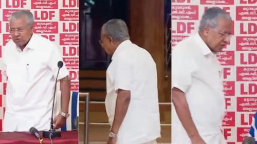 വാർത്താസമ്മേളനത്തിൽ നാടകീയ രംഗങ്ങൾ: മടങ്ങിപ്പോയ മുഖ്യമന്ത്രി തിരികെ എത്തി മാധ്യമങ്ങളെ കണ്ടു