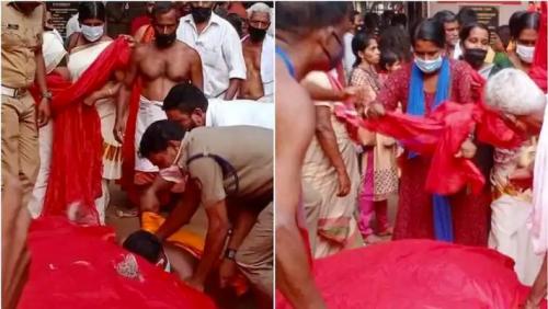 കൊടുങ്ങല്ലൂർ ഭഗവതി ക്ഷേത്രത്തിൽ നിരോധനം ലംഘിച്ച് കോഴി ബലി ; 2 പേർ പിടിയിൽ കൊടുങ്ങല്ലൂർ ഭഗവതി ക്ഷേത്രത്തിൽ നിരോധനം ലംഘിച്ച് കോഴി ബലി ; 2 പേർ പിടിയിൽ