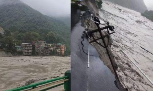 മേഘവിസ്ഫോടനം; സിക്കിമില് മിന്നല് പ്രളയത്തില് 23 സൈനികരെ കാണാതായി മേഘവിസ്ഫോടനം; സിക്കിമില് മിന്നല് പ്രളയത്തില് 23 സൈനികരെ കാണാതായി