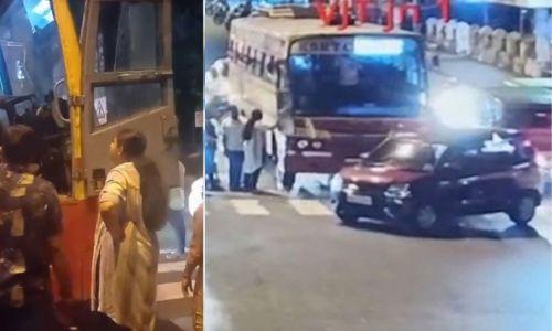വാദം പൊളിയുന്നു, കെഎസ്ആർടിസി ബസിന് മുന്നിൽ മേയറുടെ കാര് കുറുകെയിട്ടു വാദം പൊളിയുന്നു, കെഎസ്ആർടിസി ബസിന് മുന്നിൽ മേയറുടെ കാര് കുറുകെയിട്ടു