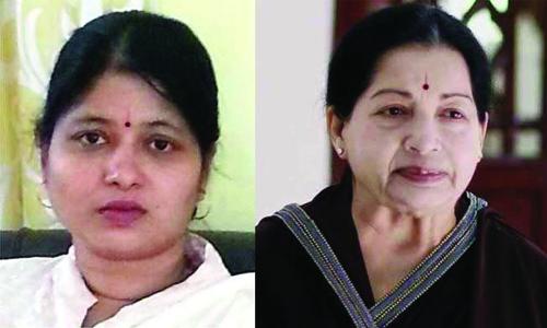 ജ​യ​ല​ളി​­​ത​യു​­​ടെ­ മ​ക​ളാ​­​ണെ​­​ന്ന അവകാശവാദം : അ​മൃ​­​ത സാ​­​ര​ഥി­ ഡി​­​.എ​ൻ​­.എ ടെ​­​സ്റ്റി​­​ന്­ വി​­​ധേ​­​യ​യാ​­​യേ​­​ക്കും