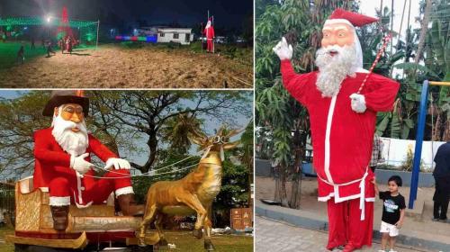 കൊച്ചിയിൽ പുതുവർഷാരവം; തെരുവോരങ്ങളിൽ പപ്പാഞ്ഞികൾ ഉയർന്നു