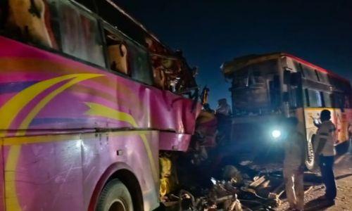 മഹാരാഷ്ട്രയിൽ ലക്ഷ്വറി ട്രാവൽ ബസുകൾ കൂട്ടിയിടിച്ച് 6 മരണം, 25 പേർക്ക് പരിക്ക്