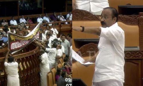 ശബരിമല സ്വർണപ്പാളി വിവാദം: ഇന്നും നിയമസഭയില്‍ പ്രതിപക്ഷ ബഹളം; ചോദ്യത്തരവേള റദ്ദാക്കി