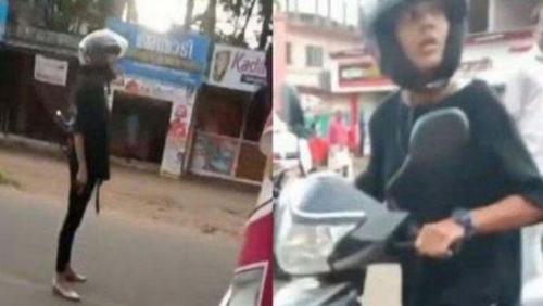 സ്കൂട്ടറിന് പിന്നിൽ ഇടിച്ച് നിർത്താതെ പോയ ബസ് തടഞ്ഞുനിർത്തി യുവതി സ്കൂട്ടറിന് പിന്നിൽ ഇടിച്ച് നിർത്താതെ പോയ ബസ് തടഞ്ഞുനിർത്തി യുവതി