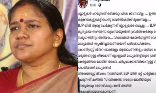 ബിജെപിയില്‍ പൊട്ടിത്തെറി: 'ബിജെപിയിലേക്ക് ആളെ കൊണ്ടുവരേണ്ടത് ദല്ലാളുമാരെ ഉപയോഗിച്ചല്ല