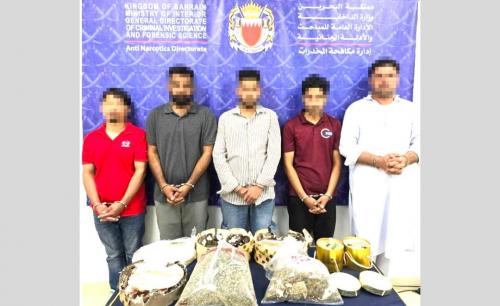 ബഹ്‌റൈനിൽ വൻ മയക്കുമരുന്ന് വേട്ട: 17 കിലോ ലഹരിവസ്തുക്കളുമായി 12 പേർ പിടിയിൽ