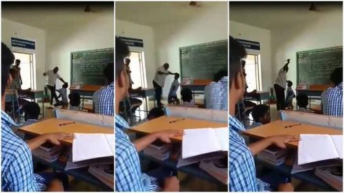 തമിഴ്നാട്ടില് വിദ്യാർഥിയെ ക്രൂരമായി മര്ദ്ദിച്ച അധ്യാപകന് അറസ്റ്റില് തമിഴ്നാട്ടില് വിദ്യാർഥിയെ ക്രൂരമായി മര്ദ്ദിച്ച അധ്യാപകന് അറസ്റ്റില്