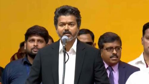 തമിഴ്‌നാടിന്റെ മുഖ്യമന്ത്രിയായി വിജയ് സത്യപ്രതിജ്ഞ ചെയ്തു; 120 എംഎൽഎമാരുടെ പിന്തുണയോടെ ടിവികെ സർക്കാർ അധികാരത്തിൽ