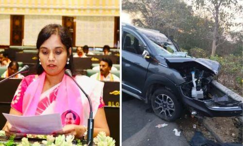 നിയന്ത്രണം നഷ്ടപ്പെട്ട കാർ ഡിവൈഡറിൽ ഇടിച്ച് വനിതാ എംഎൽഎയ്ക്ക് ദാരുണാന്ത്യം നിയന്ത്രണം നഷ്ടപ്പെട്ട കാർ ഡിവൈഡറിൽ ഇടിച്ച് വനിതാ എംഎൽഎയ്ക്ക് ദാരുണാന്ത്യം
