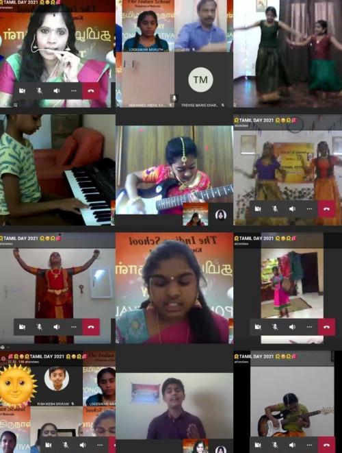 ഇന്ത്യൻ സ്കൂൾ ഓണ്ലൈനായി തമിഴ് ദിനം ആഘോഷിച്ചു ഇന്ത്യൻ സ്കൂൾ ഓണ്ലൈനായി തമിഴ് ദിനം ആഘോഷിച്ചു