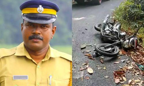 ഷോളയാറിൽ ബൈക്കിൽ ലോറിയിടിച്ച് പൊലീസ് ഉദ്യോഗസ്ഥൻ മരിച്ചു ഷോളയാറിൽ ബൈക്കിൽ ലോറിയിടിച്ച് പൊലീസ് ഉദ്യോഗസ്ഥൻ മരിച്ചു
